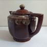 Lovely Newish Version of the Brown Betty Style Teapot, Hexagonal in Shape, Un-Marked on the Base, Holds One Litre/ 1.75 Pints Image 2