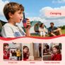 RT628 Walkie Talkies for Kids, Long Range VOX Keylock Children Toy Gifts for Birthday and Holiday, Easy to Use for Camping Hiking and Adventure 1 Pair, Red Image 4
