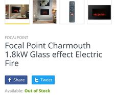 electric fire with remote