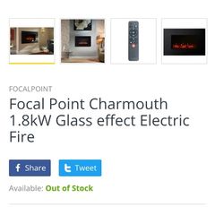 electric fire with remote