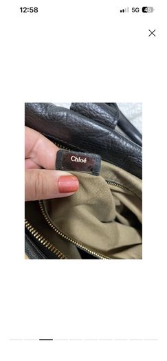 Authentic Leather Chloe bag