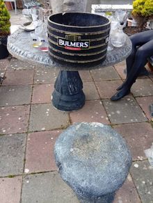 bulmers ice bucket and collection of glasses