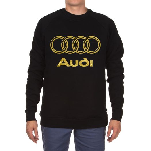 Audi Logo Sweatshirt Gold Glitter Logo Audi Sweatshirt Audi Jumper Glitter Audi