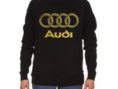 Audi Logo Sweatshirt Gold Glitter Logo Audi Sweatshirt Audi Jumper Glitter Audi