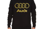 Audi Logo Sweatshirt Gold Glitter Logo Audi Sweatshirt Audi Jumper Glitter Audi