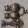 Vintage Marcasite cat brooches x 2 Image 5