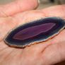 Pendant with Purple Stone and Chain Image 2