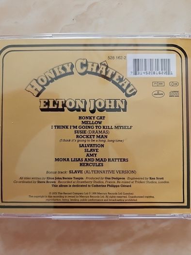 Elton John CD - Honky Chateau