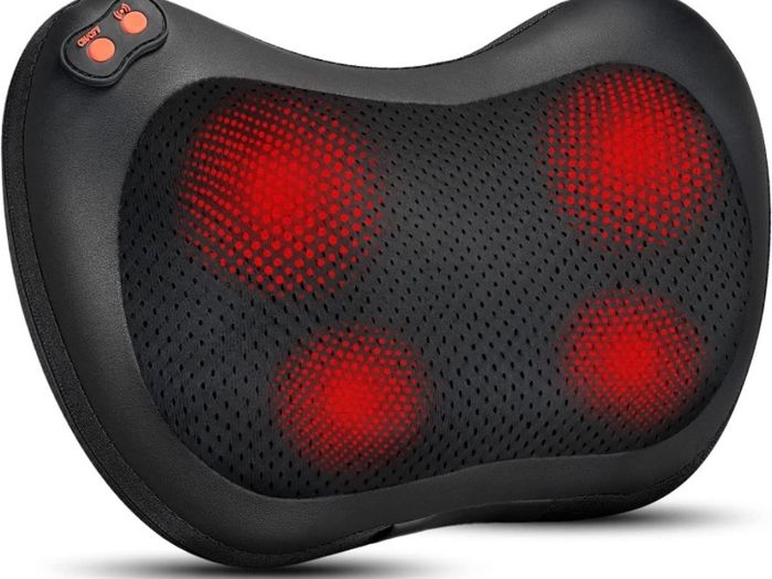 Back Neck Massager,Shiatsu Massage Pillow with Heat, Deep Tissue Kneading Massager for Shoulder,Back,Legs,Electric Back Massager,Massage at Home (FREE POSTAGE)
