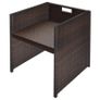 11 Piece Outdoor Dining Set with Cushions Poly Rattan Brown Image 4