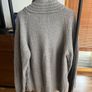 Wool chunky grey Reiss cardi with zip Image 2