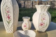 Country Trellis porcelain set by Belleek Pottery