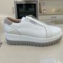 Carl Scarpa White Leather Platform trainer | Size 40 Image 3