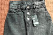 High Waisted Denim Skirt Uk8