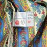 1960s Vintage floral silky bell sleeve split neckline tunic blouse Image 7