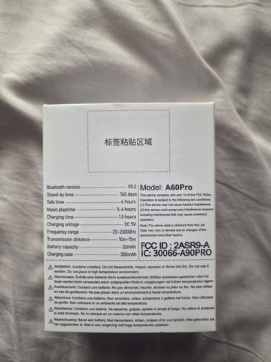 A60 Pro Bluetooth Earphones