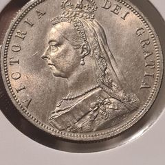 Victorian Half Crown,  Gem!!