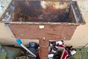 Antique Cast Iron Architectural Salvage Gully Collection &amp; Pipe