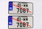 JAP JDM Pressed Plates Small No's on Top Line