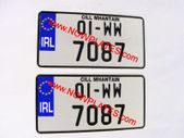 JAP JDM Pressed Plates Small No's on Top Line
