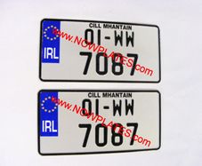 JAP JDM Pressed Plates Small No's on Top Line