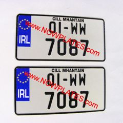 JAP JDM Pressed Plates Small No's on Top Line