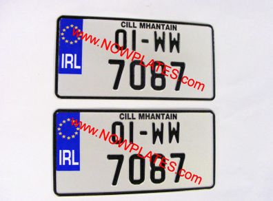 JAP JDM Pressed Plates Small No's on Top Line