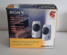 Sony SRS-PC15 Vintage PC Speakers - New in Box