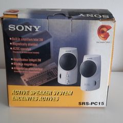 Sony SRS-PC15 Vintage PC Speakers - New in Box
