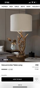 Antler Lamp - Table lamp / Deer Lamp Brand New