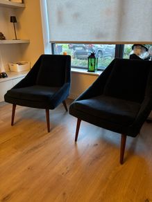 Navy accent armchair 100 each