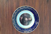 22k gold-plated Limoges plate Mona Lisa