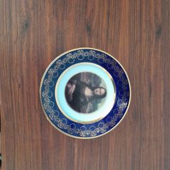 22k gold-plated Limoges plate Mona Lisa