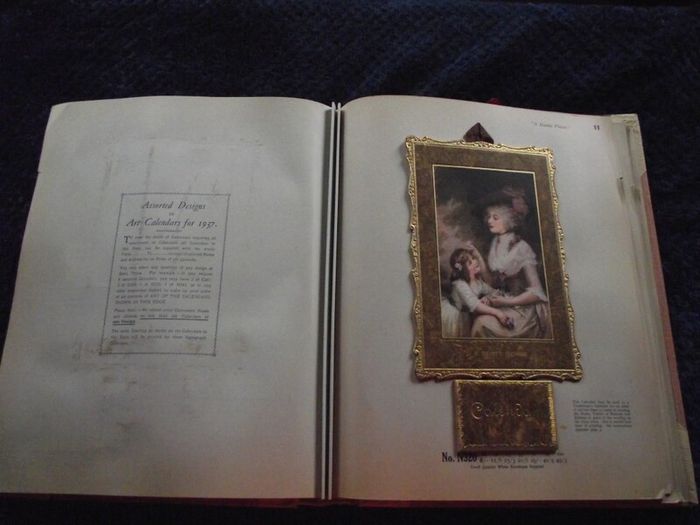 1936 Greeting card and Calendar sample book - The Royal Art Private Christmas Greeting Cards
