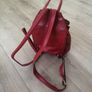 Deep Red Leather Backpack Image 4
