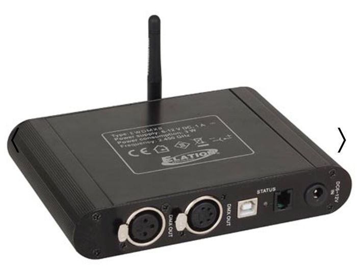 Elation Pro Lighting EwDmx Wireless Dmx Transmitter & Receiver set with Flight Case