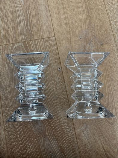 Glass candle holders