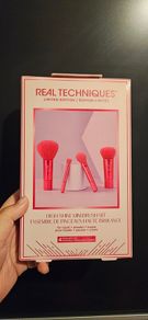 Real Techniques High Shine 4 Mini Pink Travel Brush Set