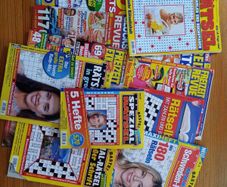 German crossword puzzles 12 magazines new used deutsche Kreuzwortraetsel Hefte