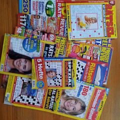 German crossword puzzles 12 magazines new used deutsche Kreuzwortraetsel Hefte