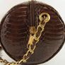 Beautiful Vintage Real Python Leather 2 way bag Image 4