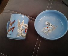 Bugs bunny mug and bowl set