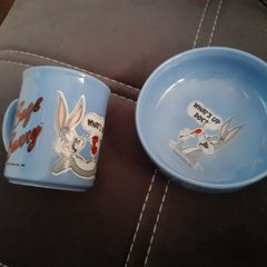 Bugs bunny mug and bowl set