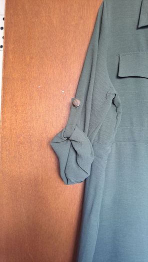 Khaki Casual Dress With Pull In Waistband ( New )