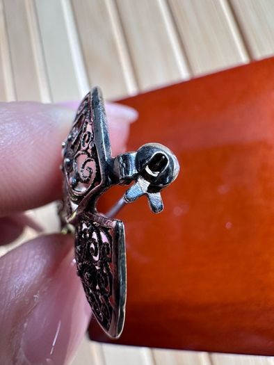 Antique filigree silver Brooch