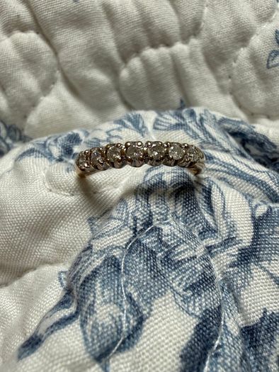 9ct gold diamond ring .33carat size P free register post