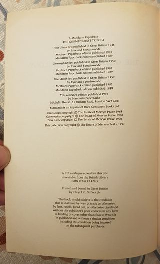 Gormenghast: The Trilogy by Mervyn Peake