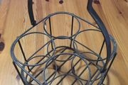 Four-Bottle Metal Wine Holder