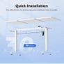 Electric Standing Desk, 120 x 60 cm Height Adjustable Sit Stand Desk Image 2
