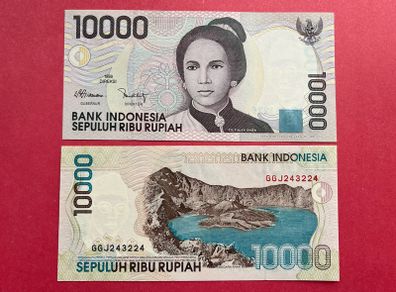 Indonesia  10,000  Rupiah  2003  Pick  137f.  ( Uncirculated )